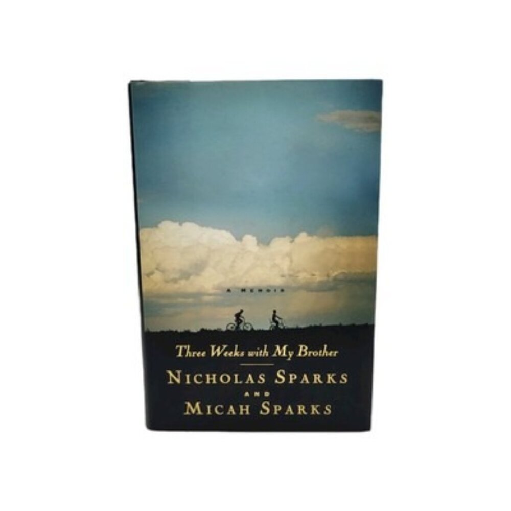 Three Weeks with My Brother by Nicholas & Micah Sparks Novel Hardcover Book VG